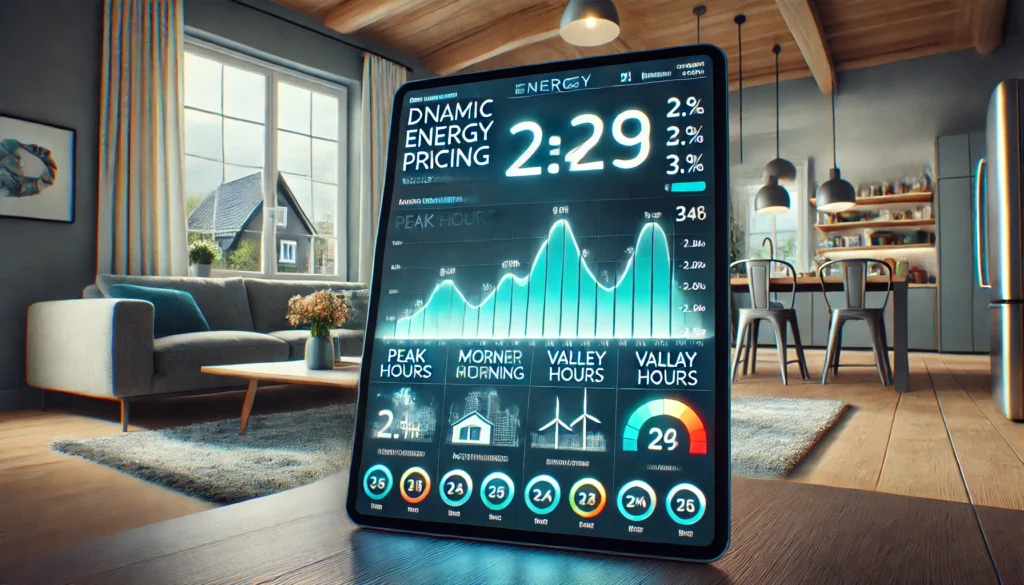 Digital display of energy pricing data